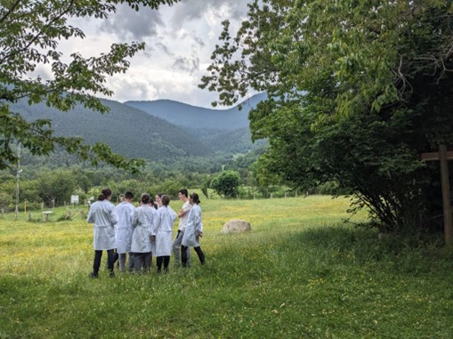 Integrants del projecte de Fotosíntesi a l'exterior de Món Natura Pirineus