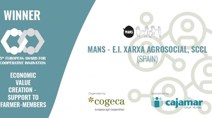 MANS ganadora en los Premios Europeos a la Innovación Cooperativa