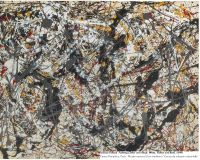 Jackson Pollock, Painting (Silver over Black, White, Yellow and Red), 1948