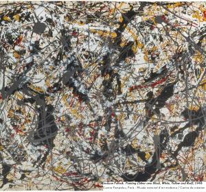 Jackson Pollock, Painting (Silver over Black, White, Yellow and Red), 1948